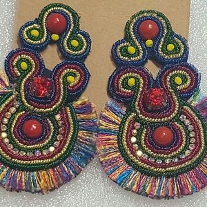 Handmade Colorful Ethnic Festival Style Earrings